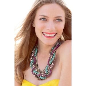 Stella & Dot Bamboleo Necklace (braided statement necklace)